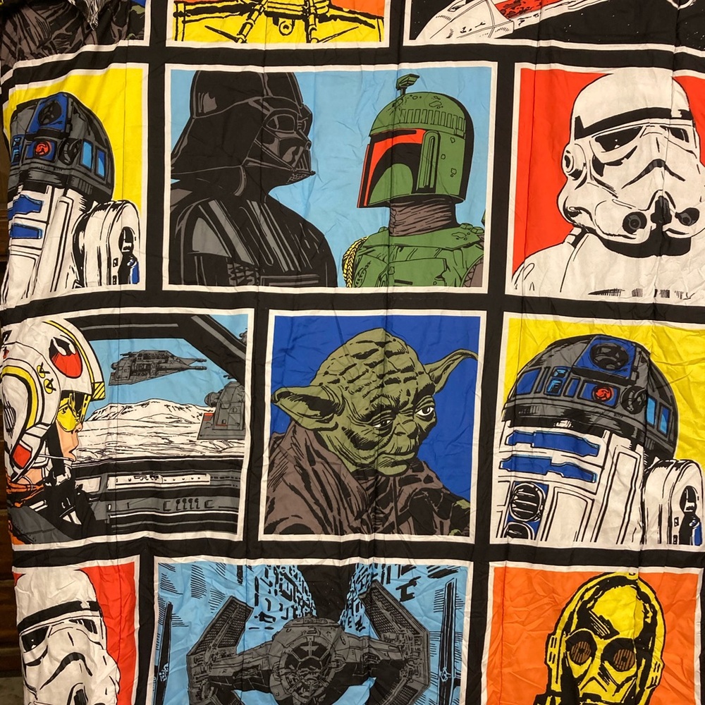 Star Wars Twin size comforter Darth Vader, C-3PO,